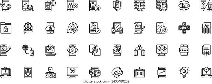 A set of 30 Mobile Device Management icons