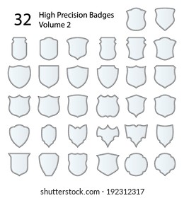 Set of 32 badges, made with high precision. Volume 2