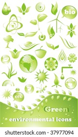set of 35 environmental vector icons