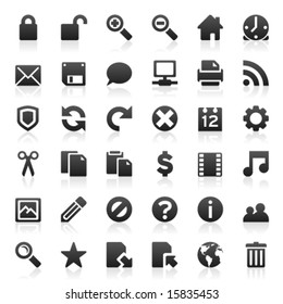 Set of 36 web and internet icons