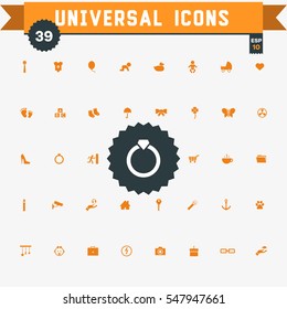 set of 39 universal icons 