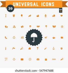 set of 39 universal icons 