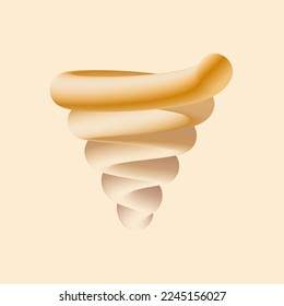 Set 3d abstract colorful twisted liquid shapes. Creative design elements. Vector modern gradient shapes elements for banner, background, poster