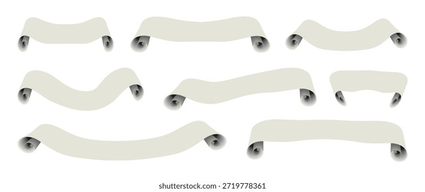 Conjunto de Plantillas de Anuncio 3d Vector - Diseño de Vector de Plantilla de papel.