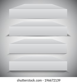 Set of 3d Box Shadows