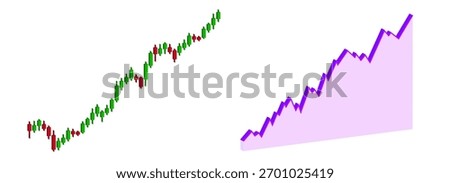 Set of 3d business graph. Bar Chart. Rising prices for purchase and sale tokens. Investment trusts REITs. Candlestick. Cryptographic. Crypto. Stick index. World stock market indices. Interface Element
