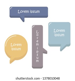 Set of 3D cute, sweet, pastel collection speech bubble, balloon think,speak,talk,template,art,flat,design,vector,illustration text box banner frame