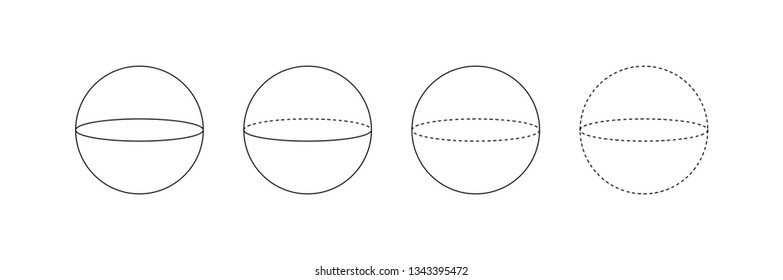 Set of 3D geometric shapes. Isometric views. geometry and math. Linear objects isolated on white background. Outline.abstract Used in teaching, website, publication 