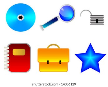 set of 3d icon