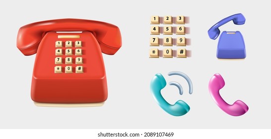 icono de color de teléfono rgb. teléfono antiguo. dispositivo clásico con  cordón. resolución de acertijos, pistas