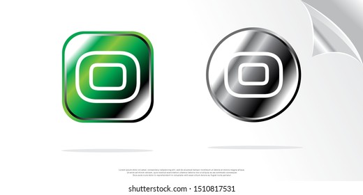 set of 3d letter b logo. modern design. vector icon illustration