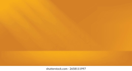 Set of 3D product podium background in  yellow on white floor empty space. Studio showroom product pedestal, Fashion showcase mockup scene.