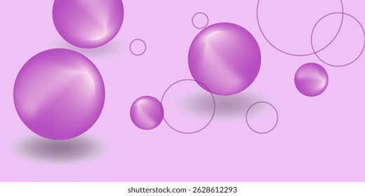 conjunto de esfera 3D, ilustración de icono 3d, fondo transparente