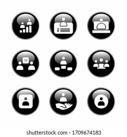 Set the 3d start up icon. Businessman icon that can be edited with trendy symbols for mobile applications and website design.
