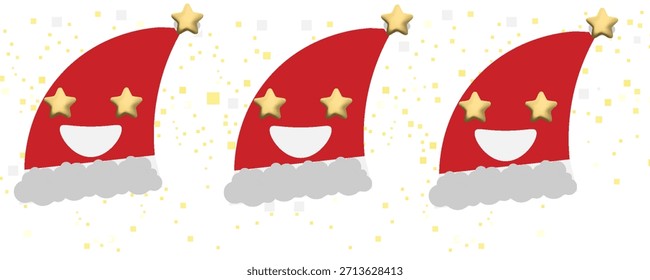   definido. 3D transparente bolas de Natal penduradas para celebrações de Natal e Ano Novo. ilustrações vetoriais