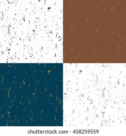 Set of 4 abstract artistic seamless pattern background,rough texture