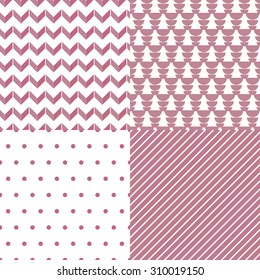 Set of 4 abstract patterns