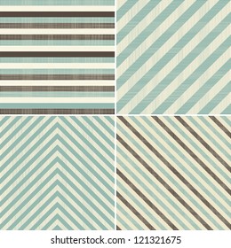 set of 4 abstract retro seamless patterns