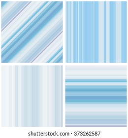 Set of 4 abstract striped seamless patterns. Can be used for wallpapers, pattern fills, web page backgrounds, textile prints etc. EPS8 vector illustration includes Pattern Swatches.