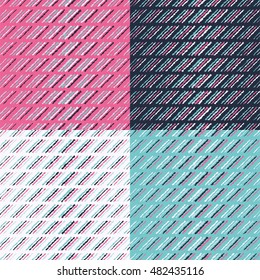 Set of 4 boho ethnic seamless patterns. Print. Repeating background. Cloth design, wallpaper.