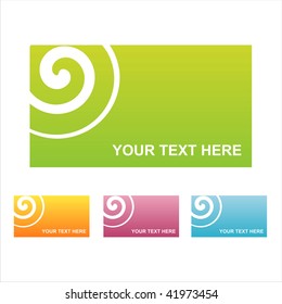 set of 4 colorful abstract frames