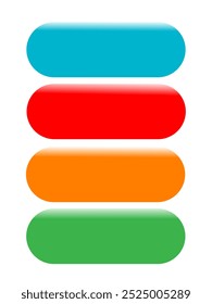Set von 4 bunten Web-Icons mit Blendung