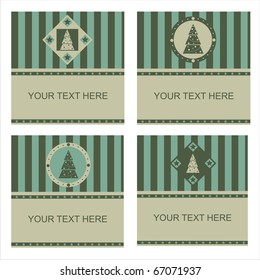 set of 4 cute christmas frames