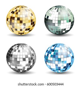 Set of 4 disco balls