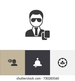 Set Of 4 Editable Excitement Icons. Includes Symbols Such As Talking, Diamond Cards, Ring And More. Can Be Used For Web, Mobile, UI And Infographic Design.