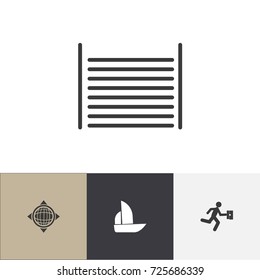 Set Of 4 Editable Mixed Icons. Includes Symbols Such As Businessman, Blank, World And More. Can Be Used For Web, Mobile, UI And Infographic Design.