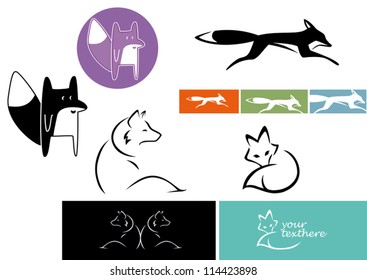 set of 4 foxes for most diverse applications