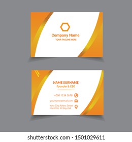 Set of 4 gold and white business card template or gift cards. Texture of gold foil. Luxury vector illustration. Easy editable template. Space for text. Line, confetti.