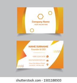 Set of 4 gold and white business card template or gift cards. Texture of gold foil. Luxury vector illustration. Easy editable template. Space for text. Line, confetti.