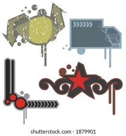 A set of 4 Grunge and Urban Design Elements. Check my portfolio for many more images of this series.