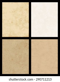 A set of 4 high detail Paper and cardboard texture.
