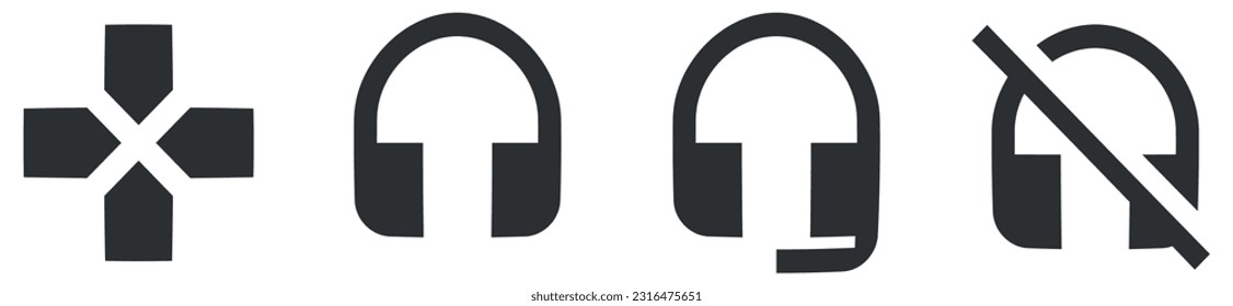 Conjunto de 4 iconos Hardware. Iconos modernos de línea delgada. Contorno a signos aislados. Conjunto de símbolos lineales. Paquete de iconos finos rellenos. UI de usuario