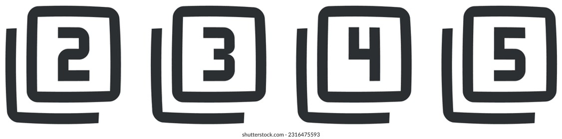 Conjunto de 4 iconos Imagen. Colección de iconos de línea. tendencia moderna en el estilo. Conjunto de iconos lineales. Gran conjunto de iconos de la interfaz de usuario. Ilustración del vector