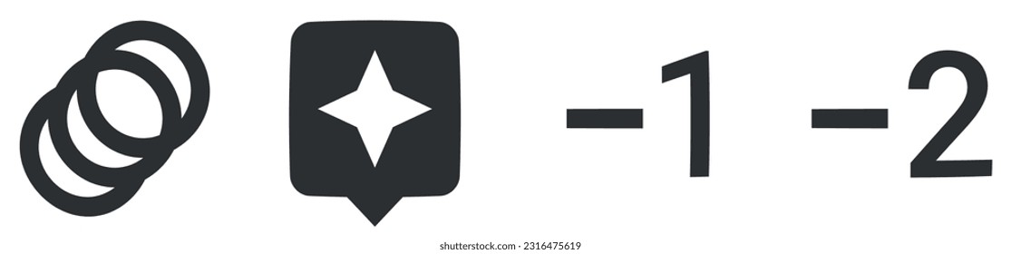 Set of 4 icons Image. Line icons collection. Set Quality icon. Linear icons set. Big UI icon set. Vector illustration