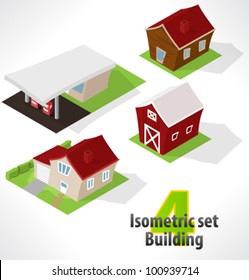 Set #4 Isometric building.