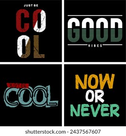Set of 4 motivational and inspirational lettering posters, decoration, prints, t-shirt design for sport, gym or fitness. Hand drawn typography. Handwritten lettering. Modern ink brush calligraphy.