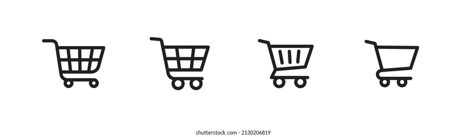Set 4, skizziertes Trolleysymbol, bearbeitbarer Strich, Pixel perfekt