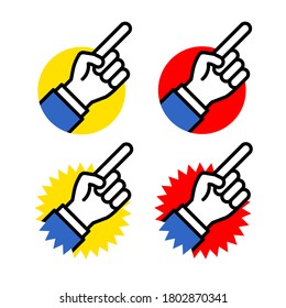 A set of 4 point icons