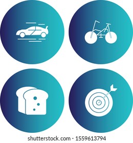 Set of 4 Quality icon for your project
