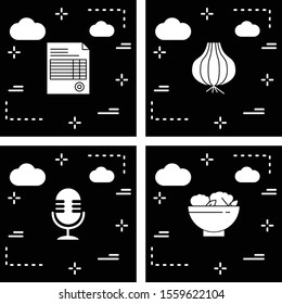 Set of 4 Quality icon for your project
