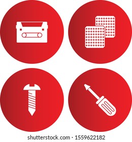 Set of 4 Quality icon for your project
