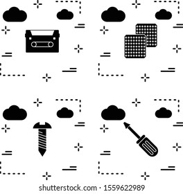 Set of 4 Quality icon for your project
