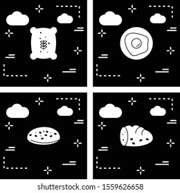 Set of 4 Quality icon for your project

