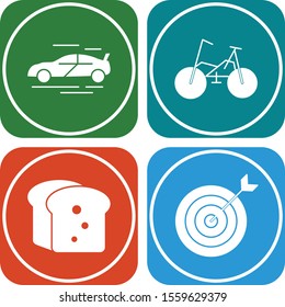 Set of 4 Quality icon for your project
