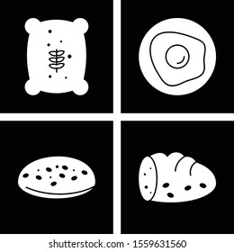 Set of 4 Quality icon for your project
