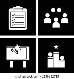 Set of 4 Quality icon for your project

